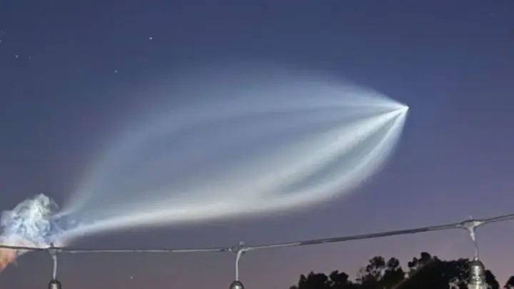 Early Morning Glow Captivates North Carolinians After Florida Rocket Launch